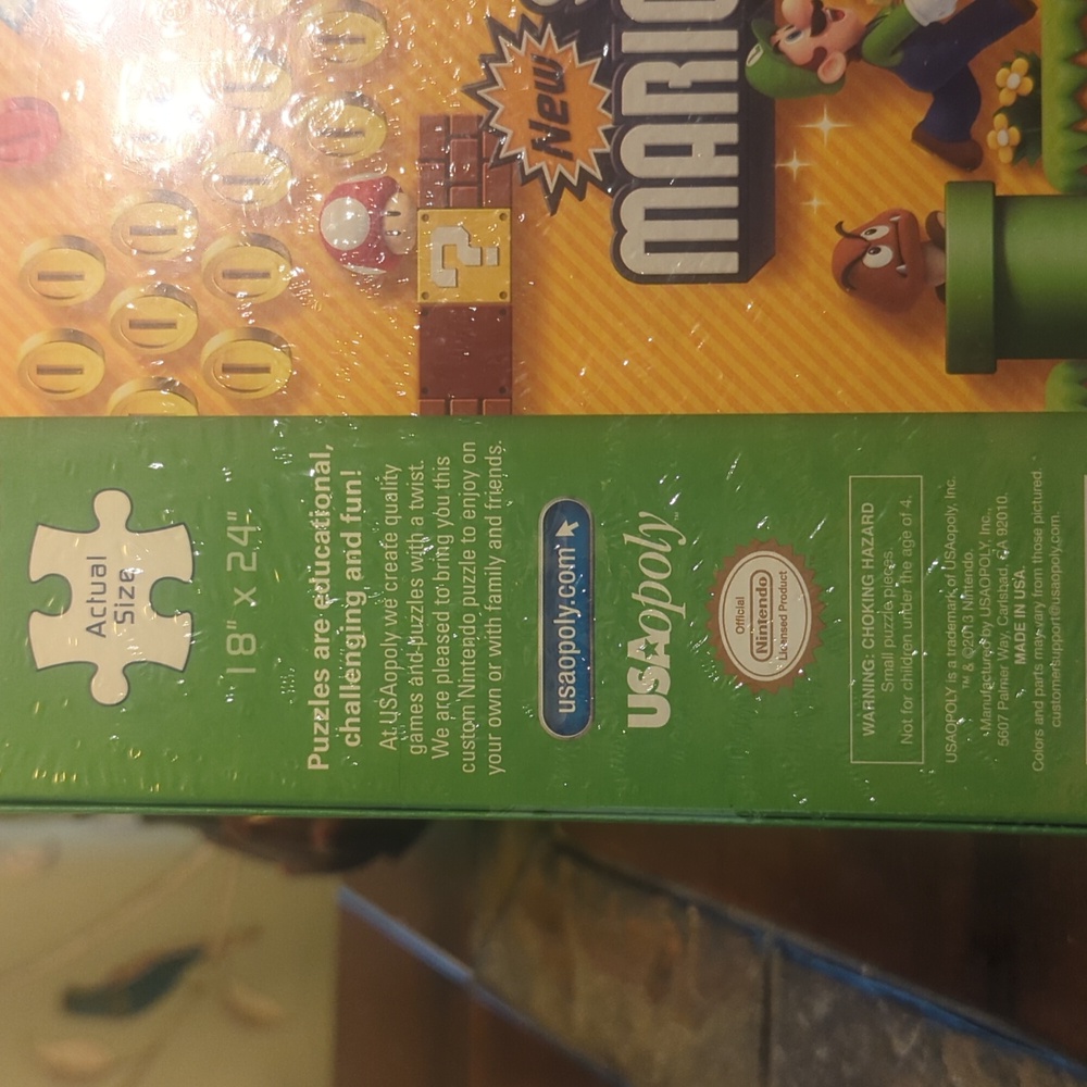 Super Mario Bros. 2 550 Piece Collector's Puzzle NWT - Picture 3 of 3